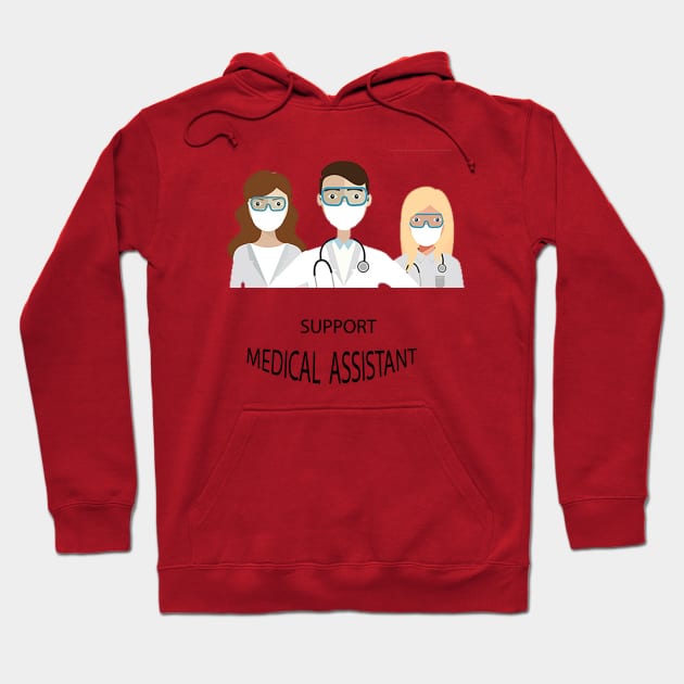 support medical assistant Hoodie by simsim